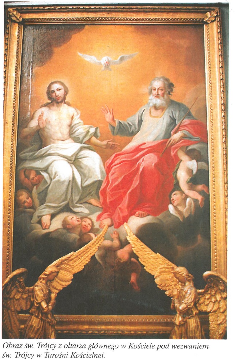 Obraz Sw. Trojcy z oltarza glownego w Turosni Koscielnej
