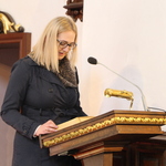 Pierwsze czytanie przeczytała Magdalena Żukiewicz - dyrektor GOK-u.